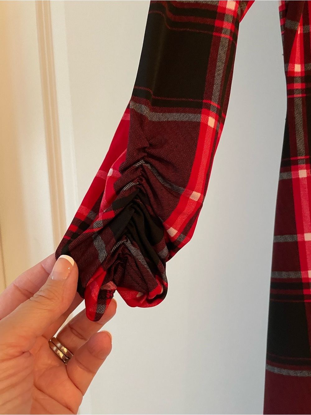 Preston & York Red and Black Plaid Maxi Dress - Picture 4 of 5